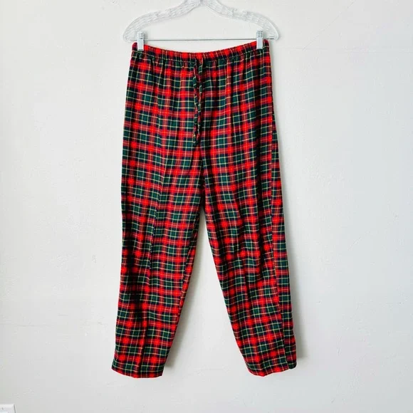 Victorias Secret Country Vintage Plaid Red and Green Pajamas Set Women’s Size XS - Picture 6 of 12